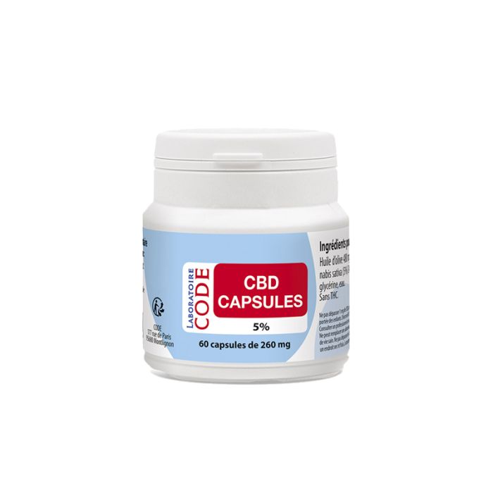 image de Cannabidiol (CBD) - 5 % - 60 capsules