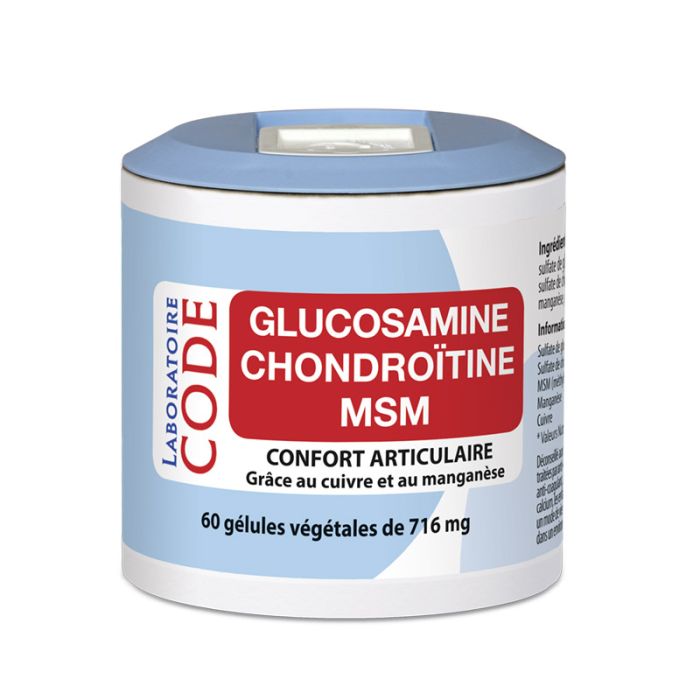 image de Glucosamine Chondroïtine MSM - 60 gélules