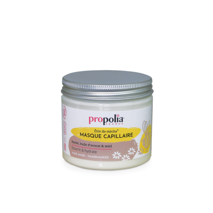 image de Masque capillaire bio, karité, huile d'avocat et miel bio